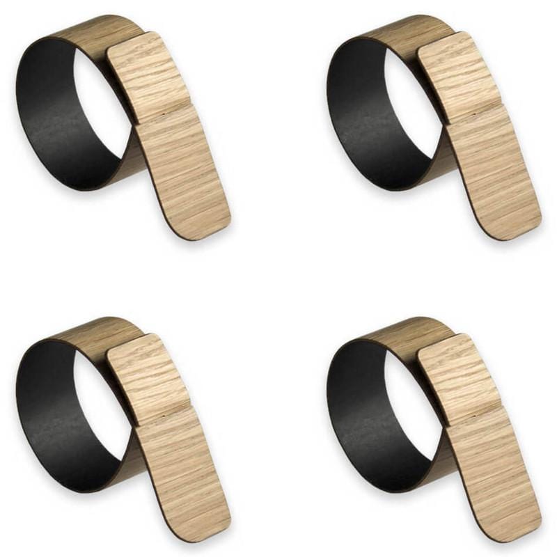 Lignis Napkin ring Lignis Nelumbo Napkin Ring Set Of 4, Warm Oak Brand