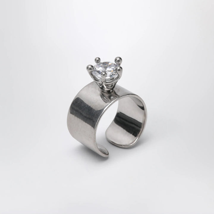PANCONESI - Armour Ring Small with Diamonds Brand