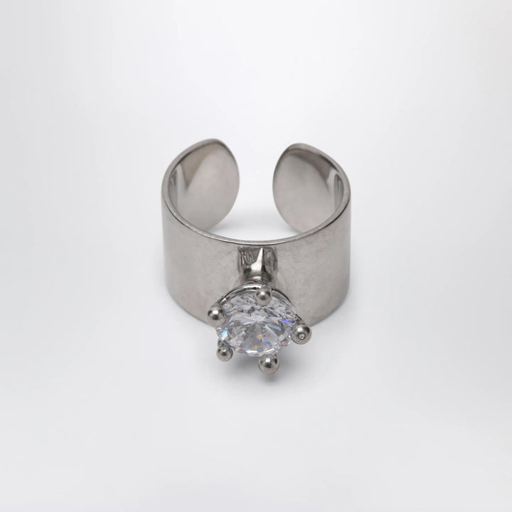 PANCONESI - Armour Ring Small with Diamonds Brand S