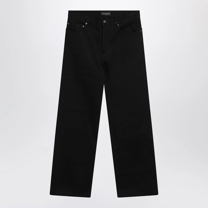 Balenciaga - Black cotton denim trousers Brand Pants 30