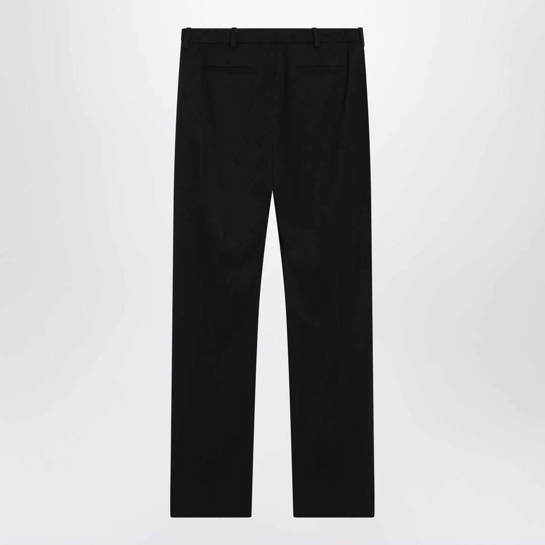 Balenciaga - Slim tailored trousers in stretch wool twill, black Brand Pants