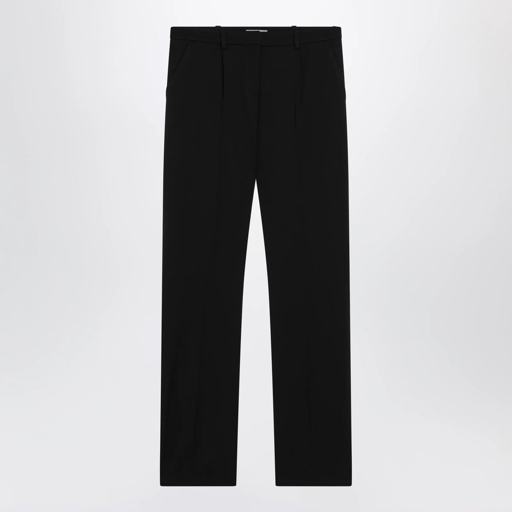 Balenciaga - Slim tailored trousers in stretch wool twill, black Brand Pants 36  FR