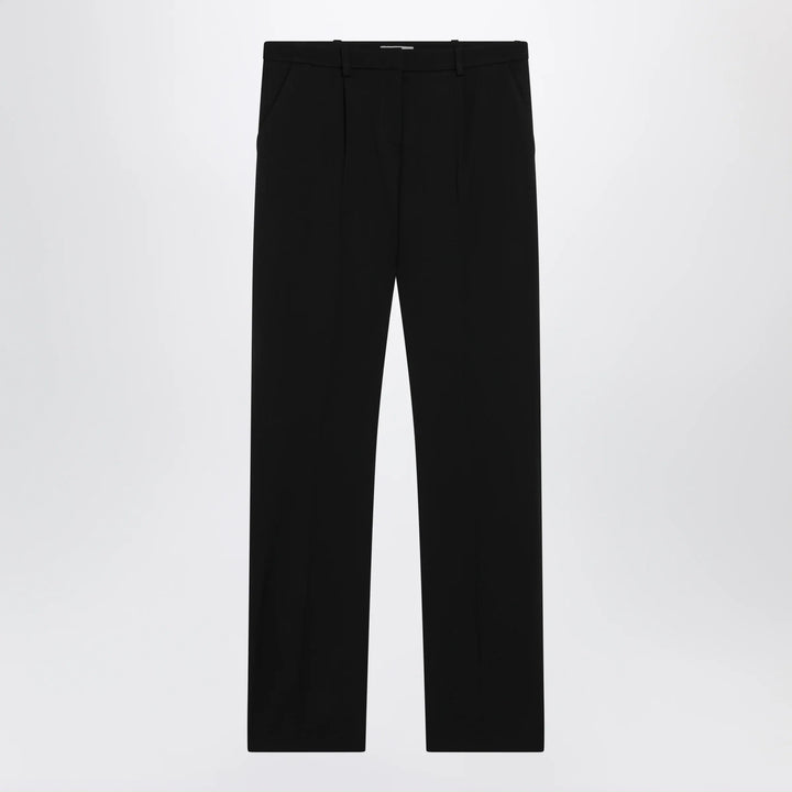Balenciaga - Slim tailored trousers in stretch wool twill, black Brand Pants 36  FR