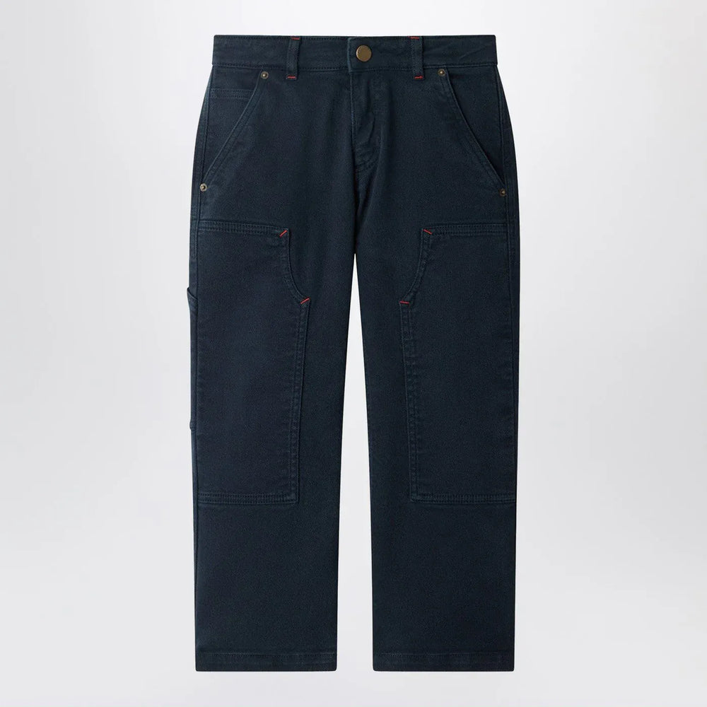Bonpoint - Ewann navy blue cotton trousers Brand Pants 12