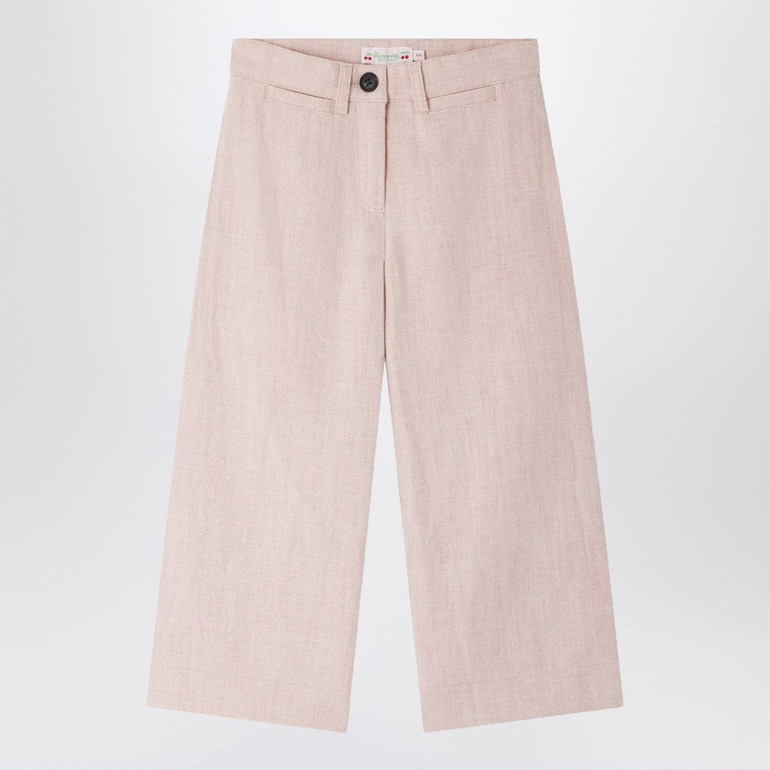 Pants 6 Bonpoint - Gersande trousers in pink linen blend Brand