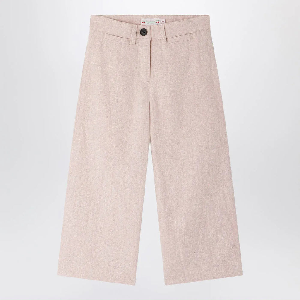 Bonpoint - Gersande trousers in pink linen blend Brand Pants 6