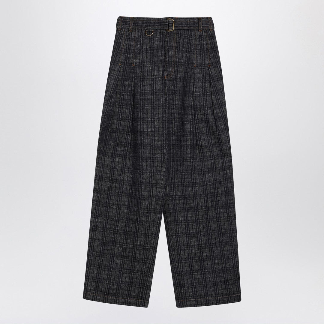 Pants Burberry - Indigo jeans in Check pattern denim Brand