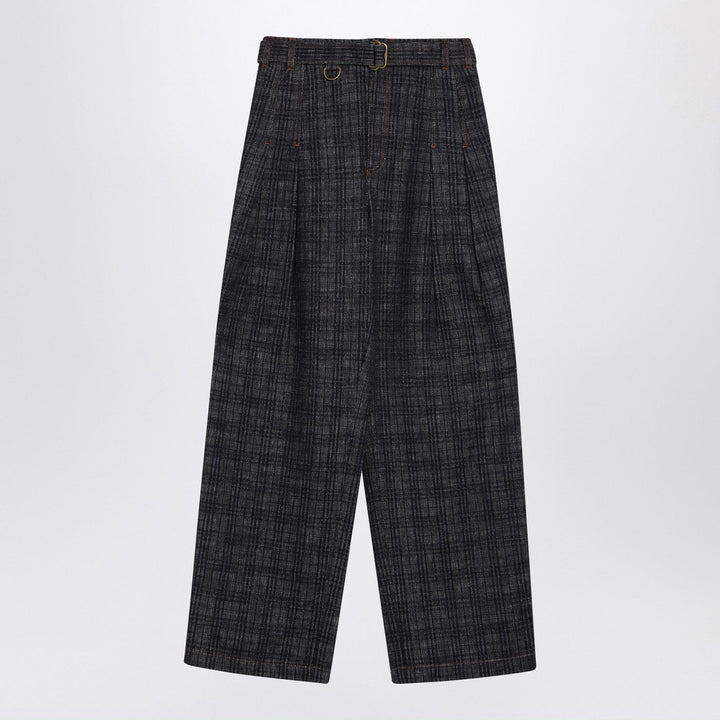 Pants Burberry - Indigo jeans in Check pattern denim Brand