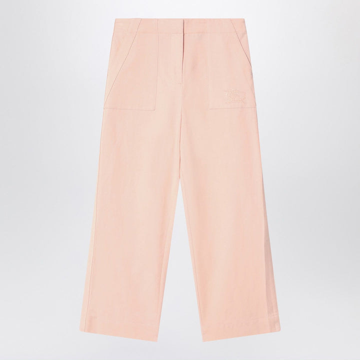Pants 12 Burberry - Light pink pants in cotton blend Brand