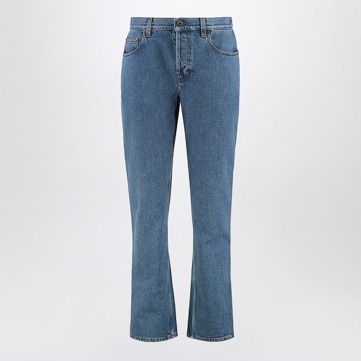 Pants 27 Burberry - Straight jeans in Mid blue denim Brand