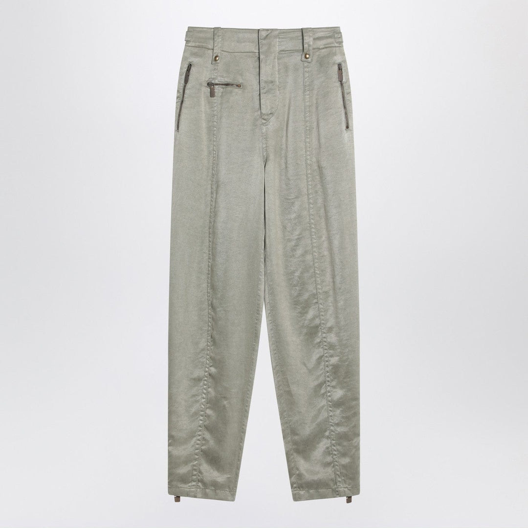 Pants 8 UK Burberry - Trousers with B Shield emblem in lyocell Brand