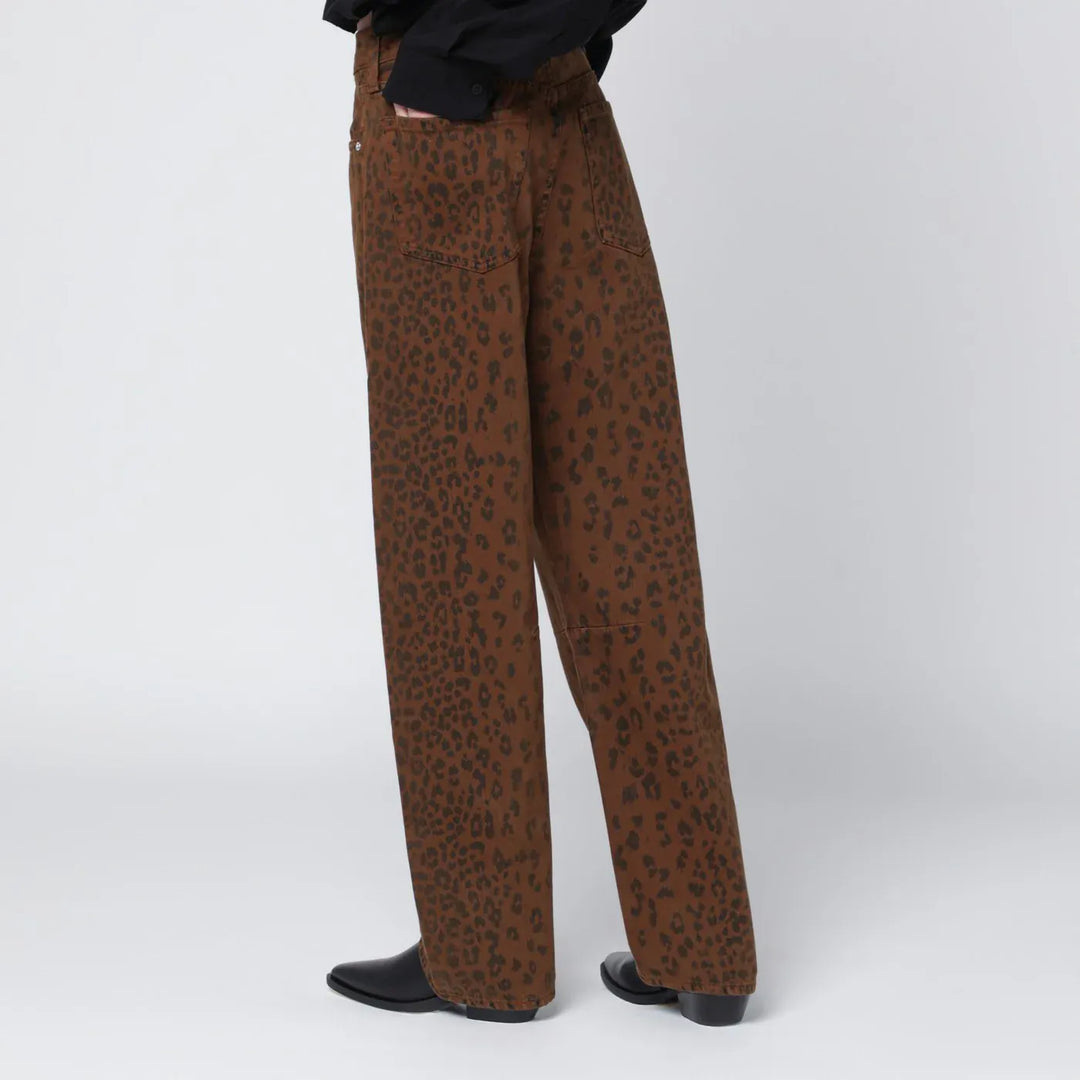 Citizens of Humanity - Relaxed Miro jeans with cheetah print Brand Pants