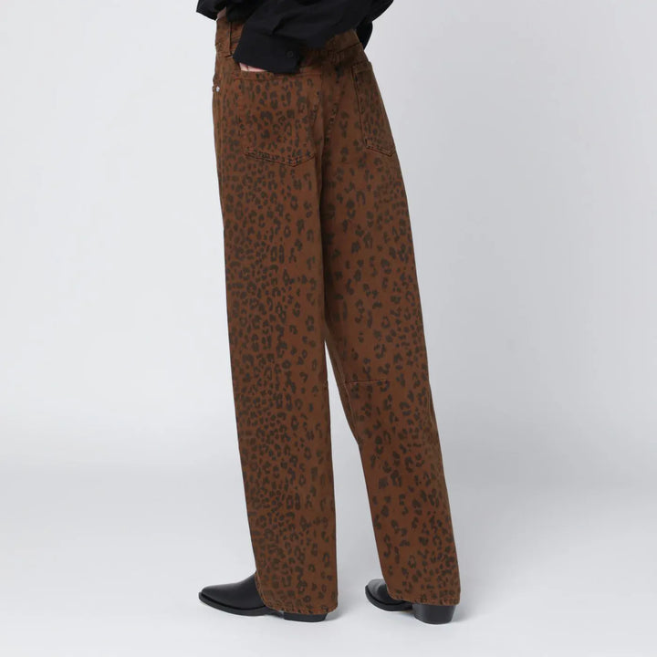 Citizens of Humanity - Relaxed Miro jeans with cheetah print Brand Pants