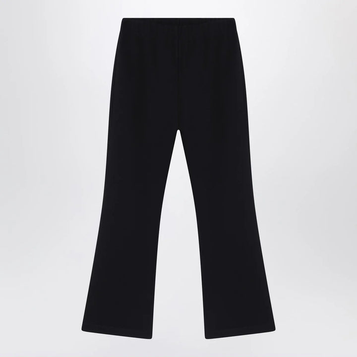 Douuod - Black trousers with logo patch Brand Pants 14