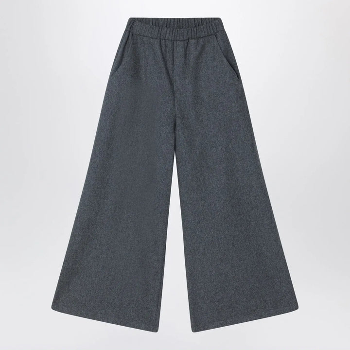 Douuod - Gray wool-blend trousers Brand Pants 4
