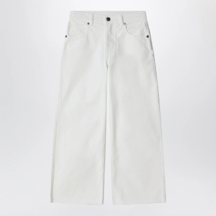 Douuod - Ivory white denim trousers Brand Pants 4