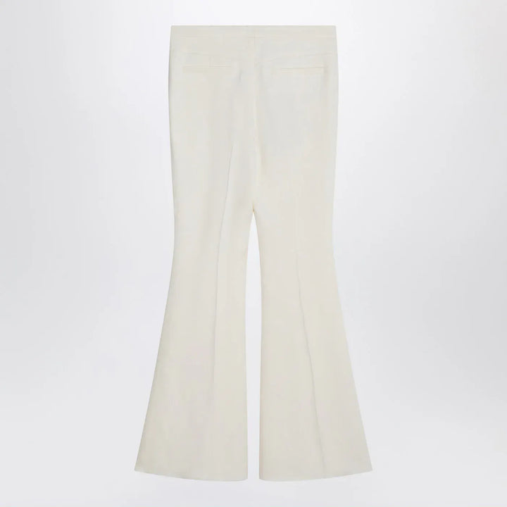 ETRO - Flared trousers in ivory viscose Brand Pants 44  IT