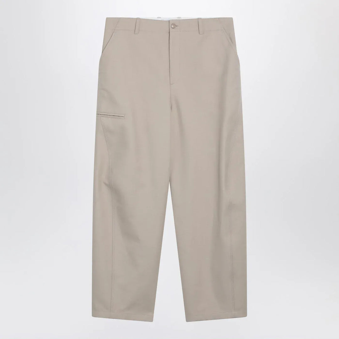 Givenchy - Beige cotton trousers Brand Pants 46 IT