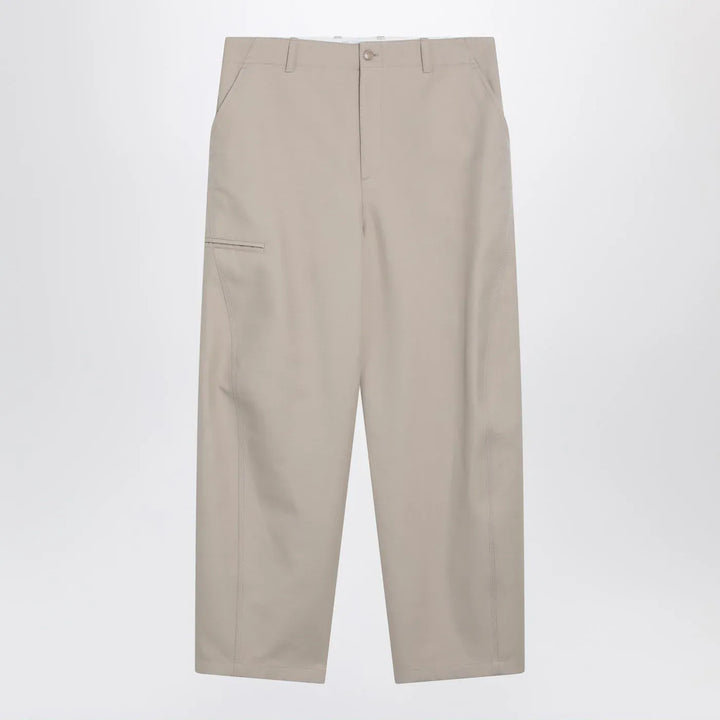 Givenchy - Beige cotton trousers Brand Pants 46 IT