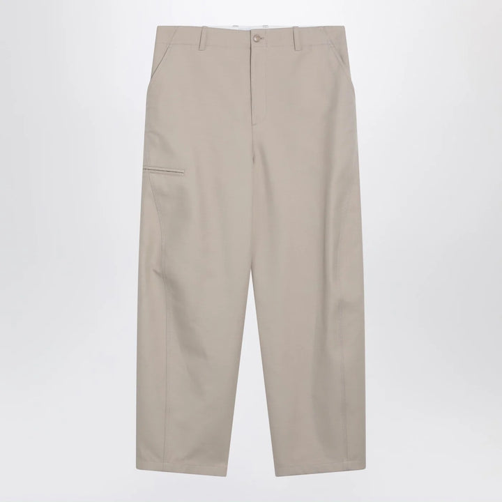 Givenchy - Beige cotton trousers Brand Pants 46 IT
