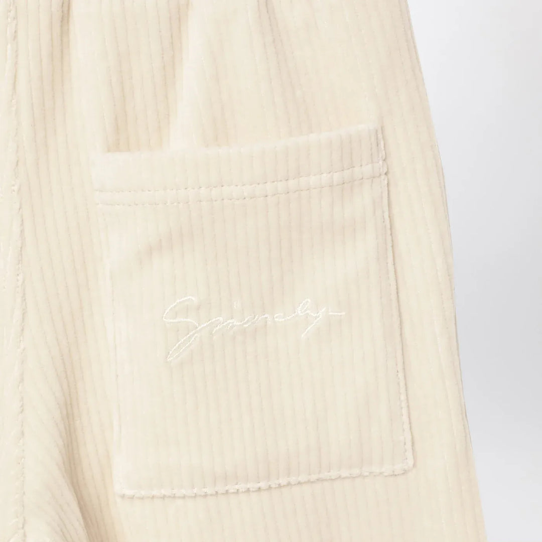 Givenchy - White velvet sweatpants Brand Pants