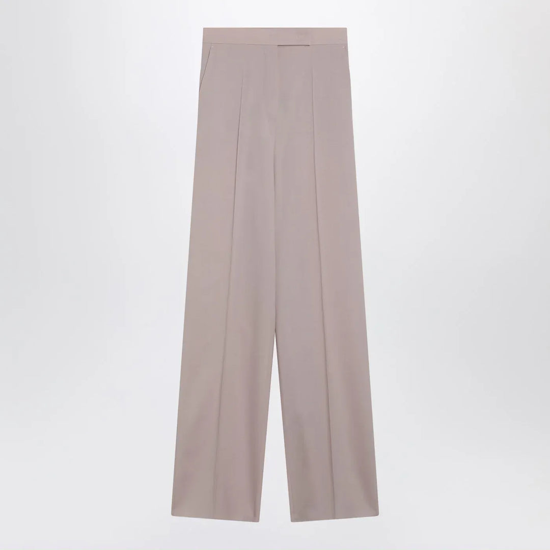 Max Mara - Rose-beige wide-leg trousers Brand Pants 40  IT