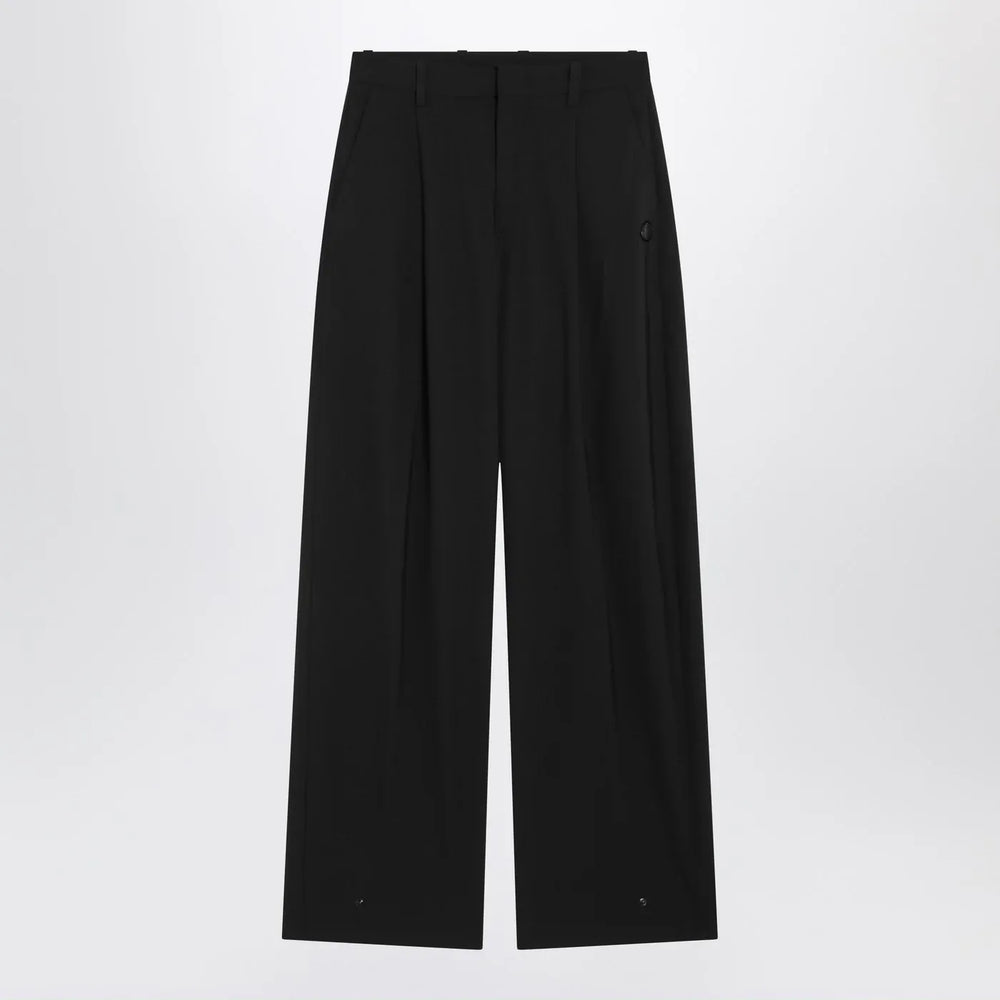 Moncler X Edward Enninful - Black wool-blend trousers Brand Pants 40  IT