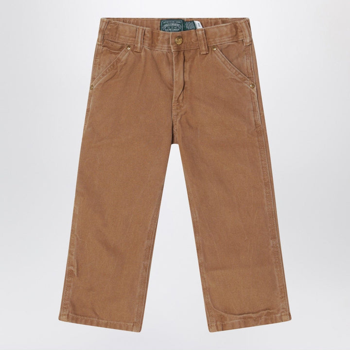 Pants Polo Ralph Lauren - Brown vintage-effect cotton trousers Brand