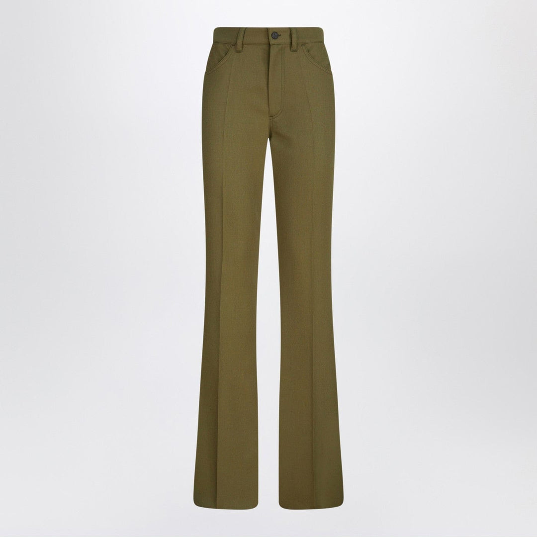 Pants 42  IT The Attico - Military green wool gabardine trousers Brand
