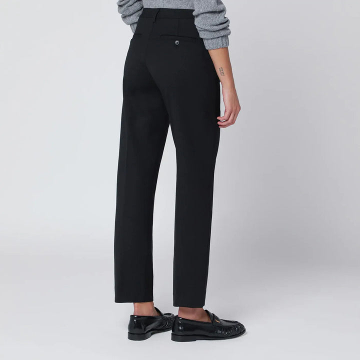 TheLatest - Black wool-blend trousers Brand Pants