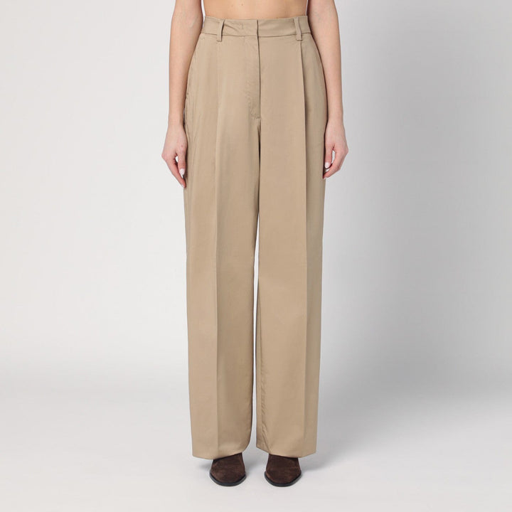 Pants TheLatest - Wide sand-coloured Axel trousers Brand