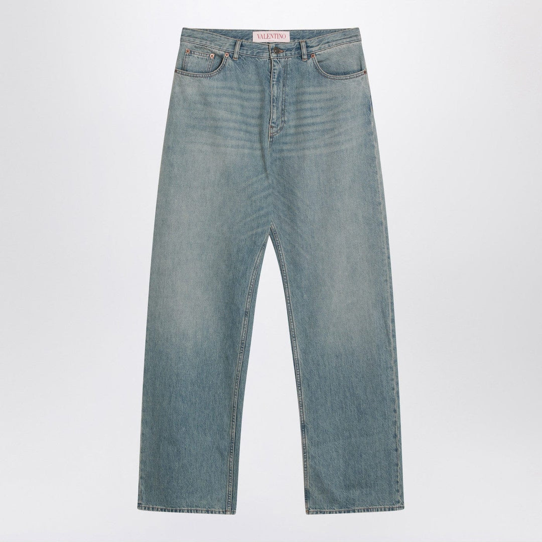 Pants 33 Valentino - Light blue jeans with washed effect Brand