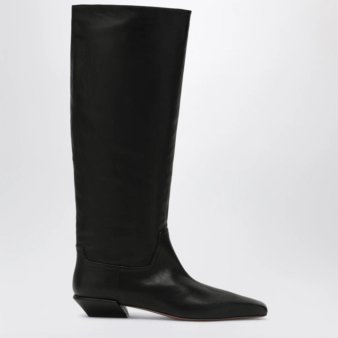 Paris Texas - Bettina Boot 25 calfskin leather boots in black Brand 36 IT
