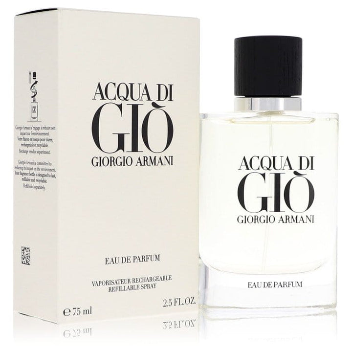 Perfume &amp; Cologne 75 ml Eau De Parfum Refillable Spray Acqua Di Gio Eau De Parfum Refillable Spray By Giorgio Armani 75ml Brand