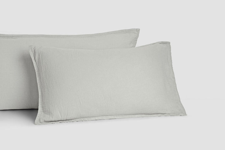 Bemboka pillow cases Dove / Standard pair 48x73cm Bemboka Ripple Pillow Cases Bemboka Ripple Pillow Cases I Supreme Comfort I Best Sleep I Shop Now Brand