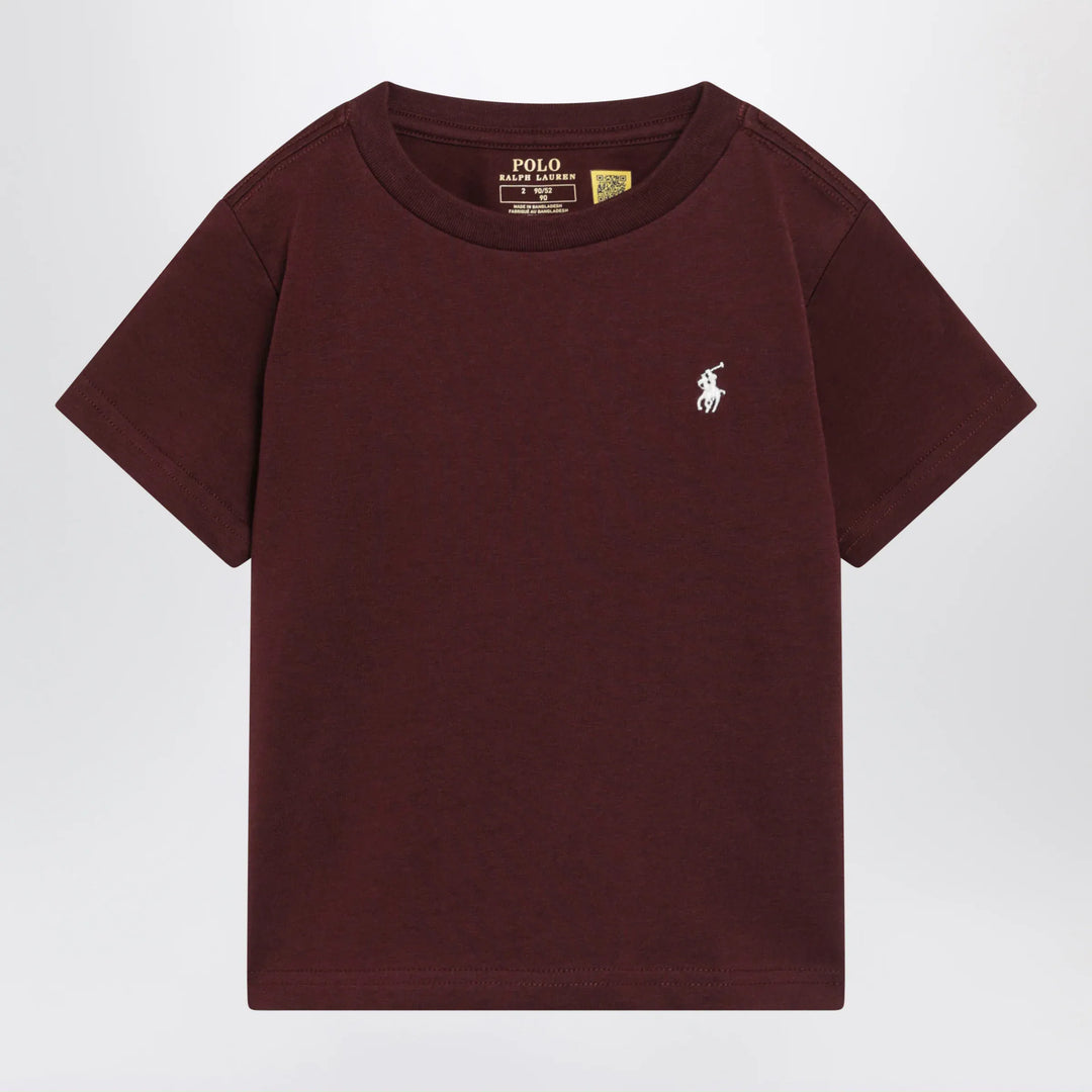 Polo Ralph Lauren - Dark burgundy short-sleeved T-shirt Brand S