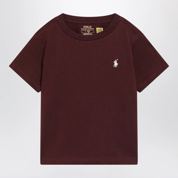 Polo Ralph Lauren - Dark burgundy short-sleeved T-shirt Brand S