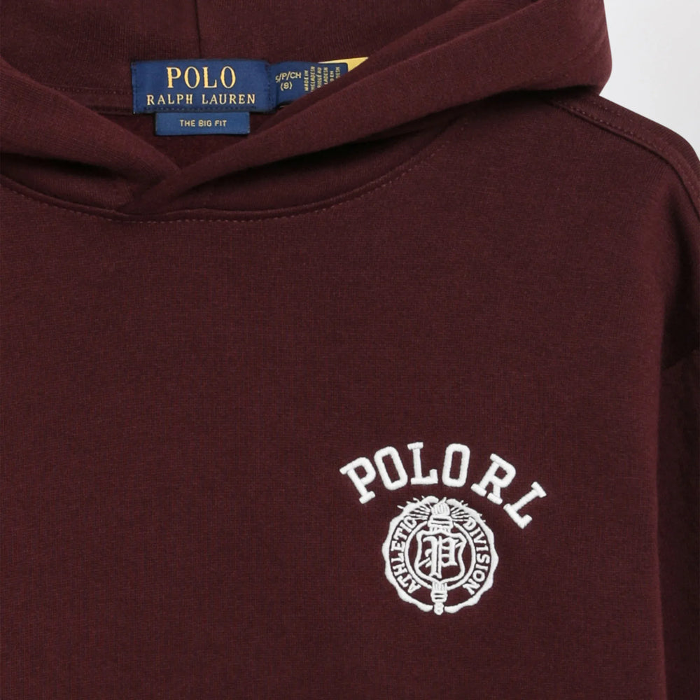 Polo Ralph Lauren - Dark Burgundy The Big-Fit Hoodie Brand
