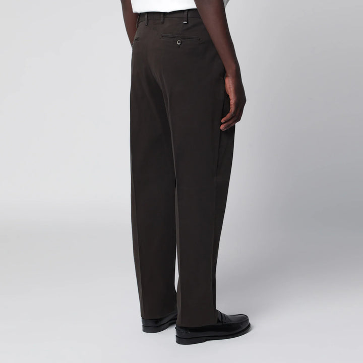 PT Torino - Dark Brown Cotton Trousers Brand