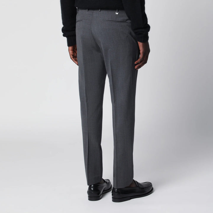 PT Torino - Dieci trousers in anthracite grey wool blend Brand