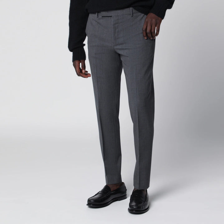 PT Torino - Dieci trousers in anthracite grey wool blend Brand 46 IT