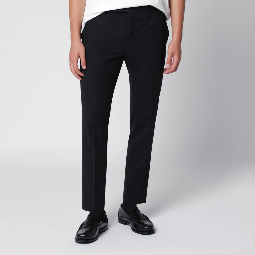 PT Torino - Dieci trousers in black wool blend Brand 46 IT