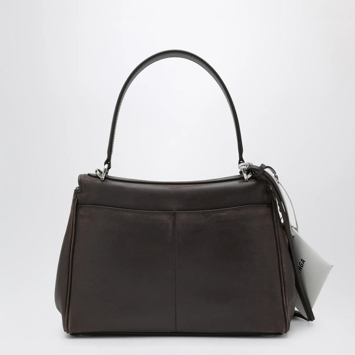 Balenciaga - Small Rodeo bag in calfskin leather, espresso Brand Rodeo Bag TU