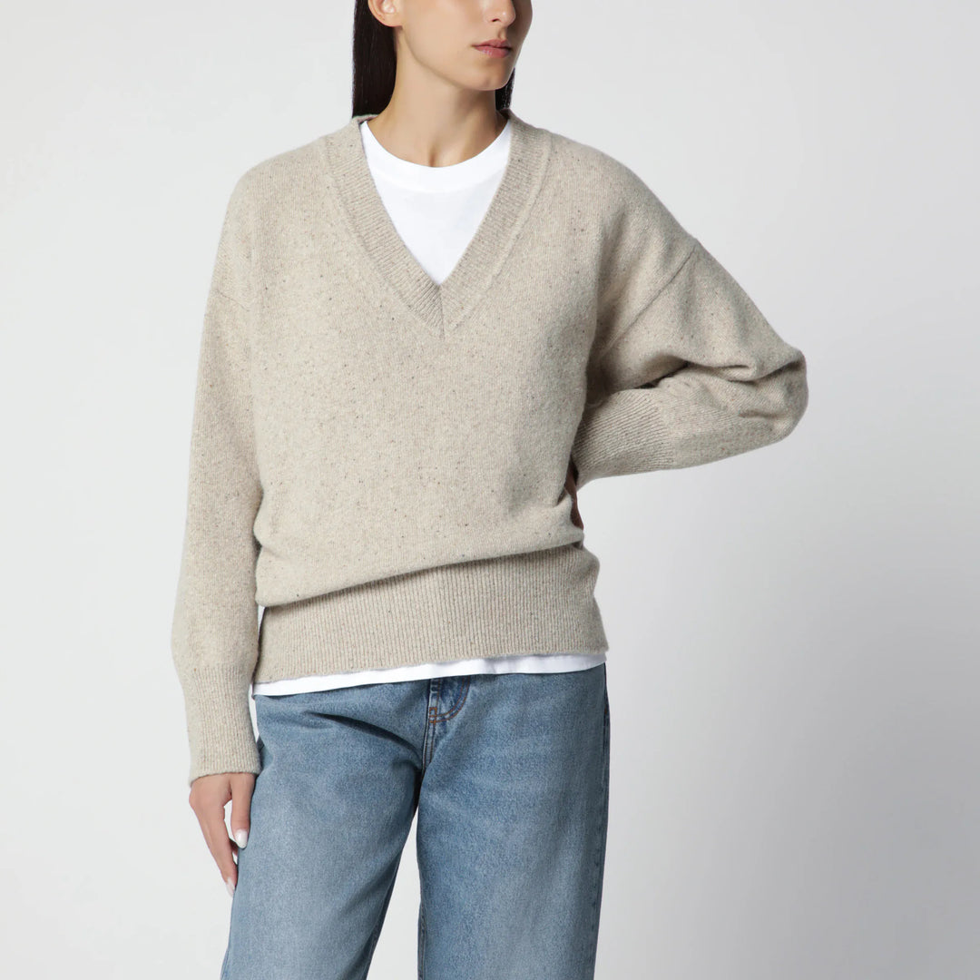 Róhe - Beige mélange wool-blend sweater Brand 34  FR