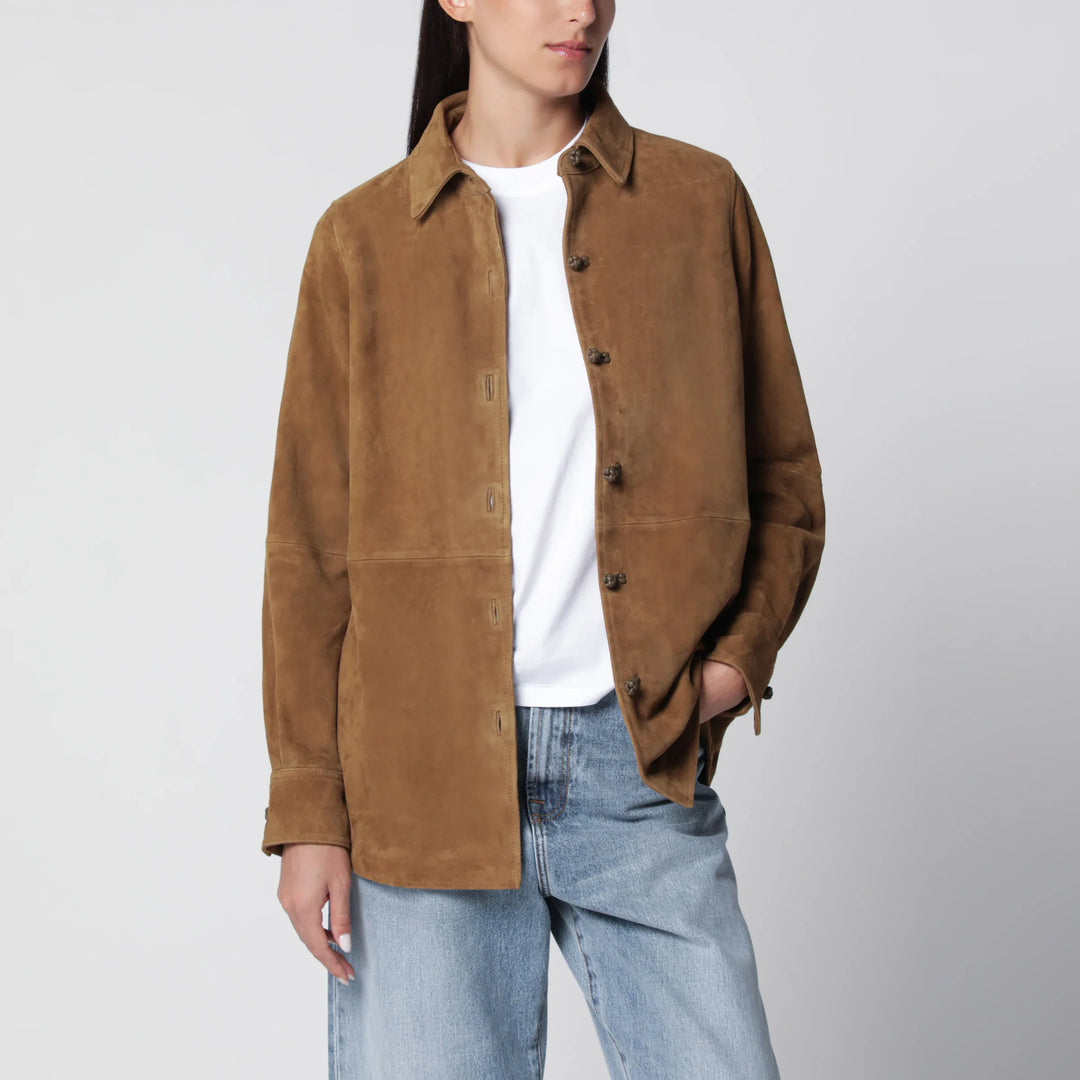 Róhe - Sage Suede Overshirt Brand 36  FR