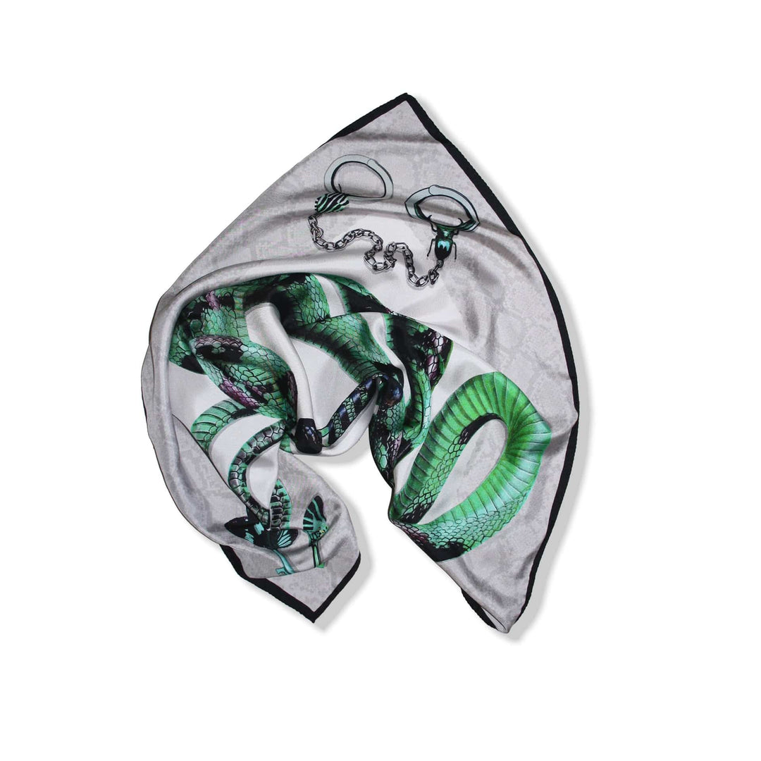 Silviya Neri Scarves Instinct L'Animal Silk Scarf By Silviya Neri Brand