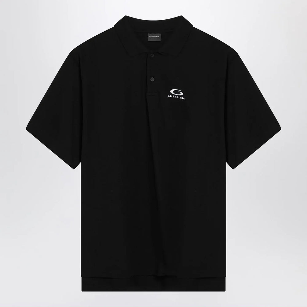 Balenciaga - Black Laurel Classic regular polo shirt Brand Shirt S