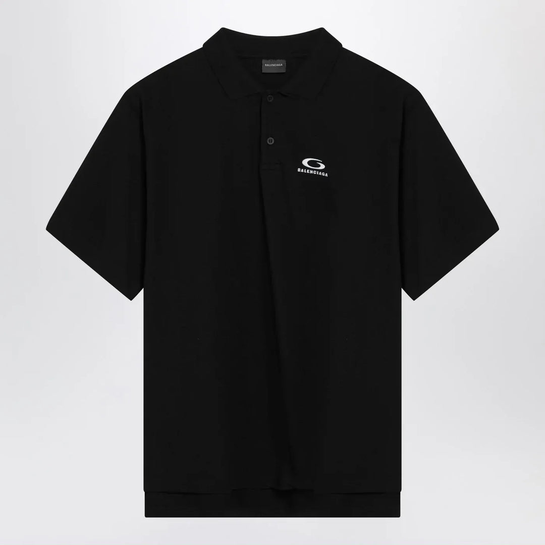 Balenciaga - Black Laurel Classic regular polo shirt Brand Shirt S