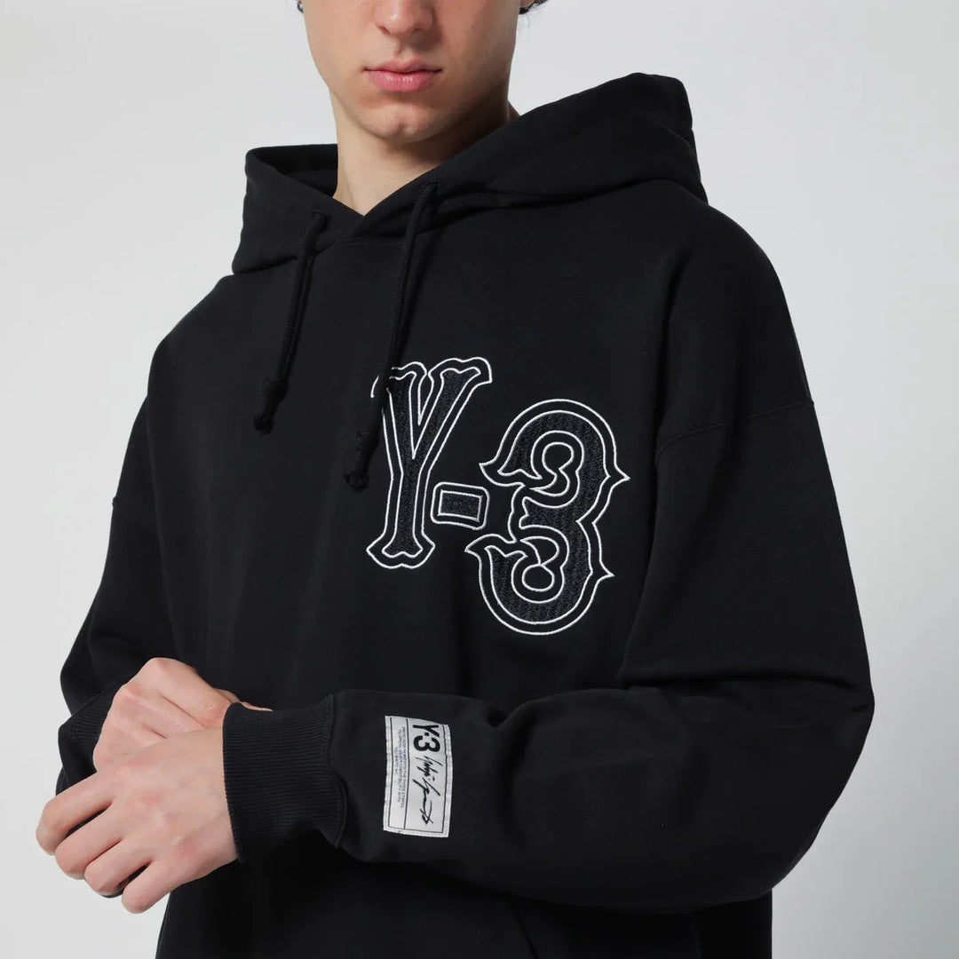 adidas Y-3 - Black Elite 5 GFX hooded sweatshirt Brand Shirts &amp; Tops