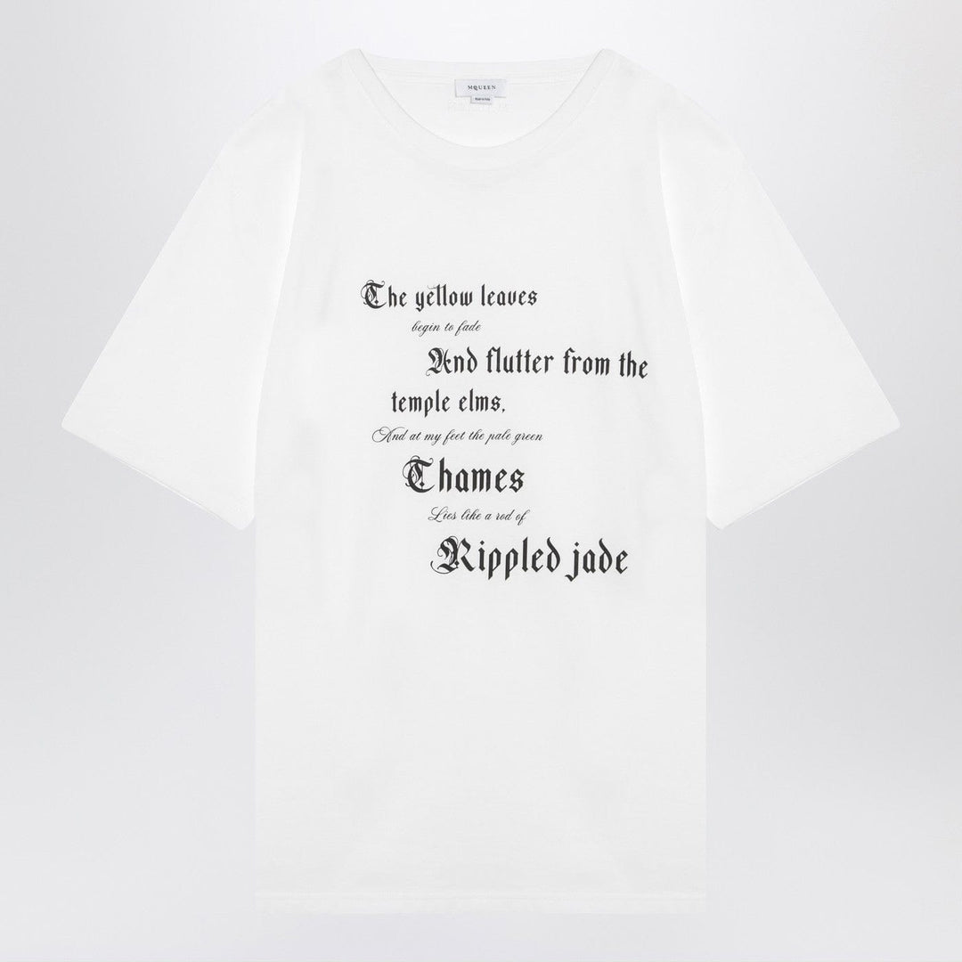 Shirts &amp; Tops XL Alexander McQueen - white cotton t-shirt Brand